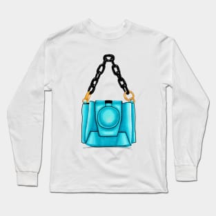 Blue Women's Bag Long Sleeve T-Shirt